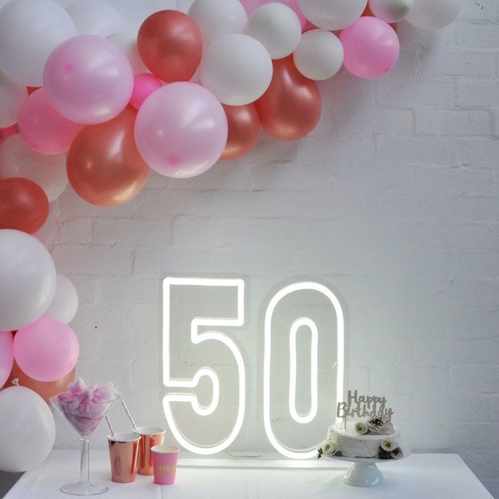 Birthday Large Numbers Large Light Up Letters Custom Neon Sign Party Items Led Lights Led Neon Custom