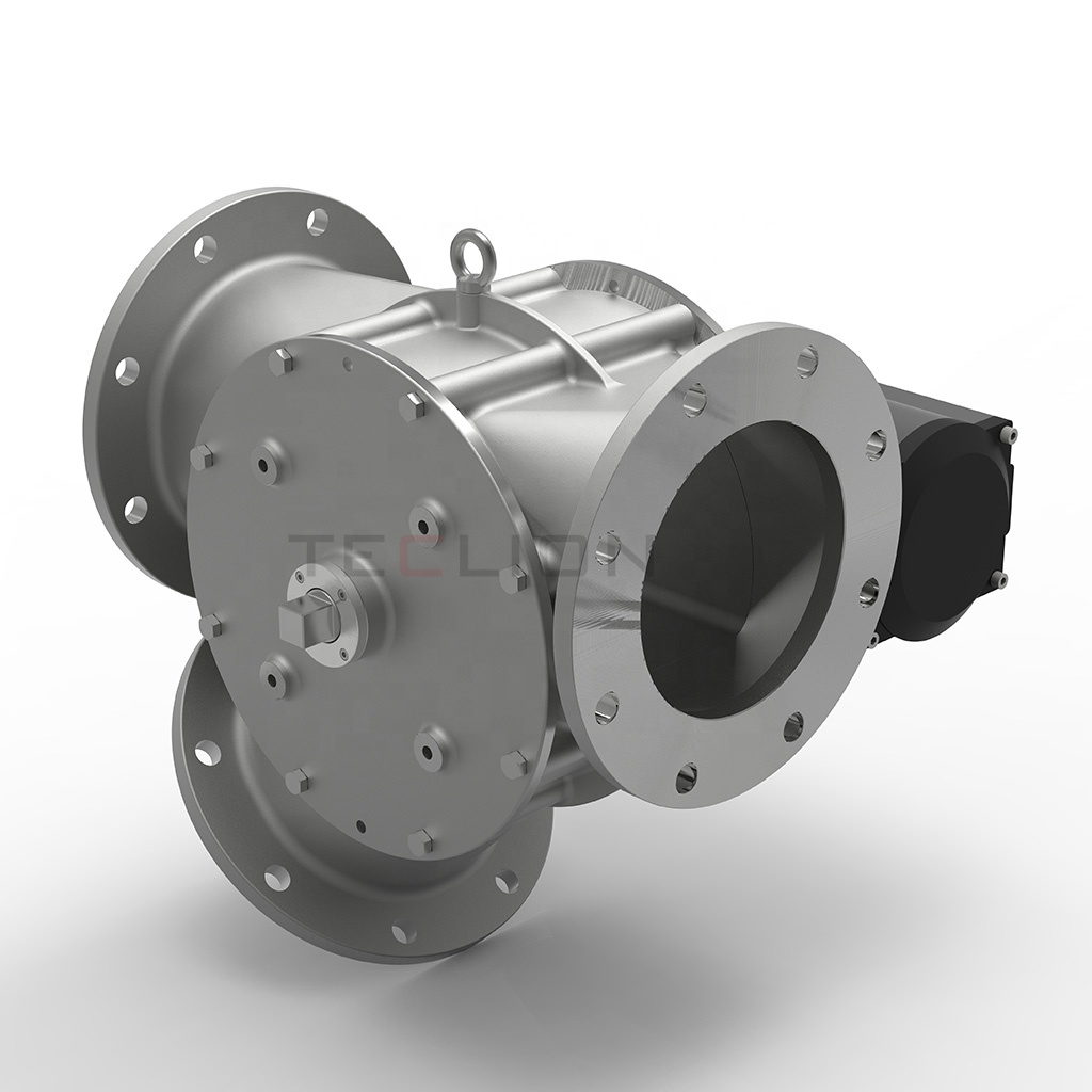 Solid Plunger Pneumatic Diverter Valves For Pneumatic Conveying Stainless Steel