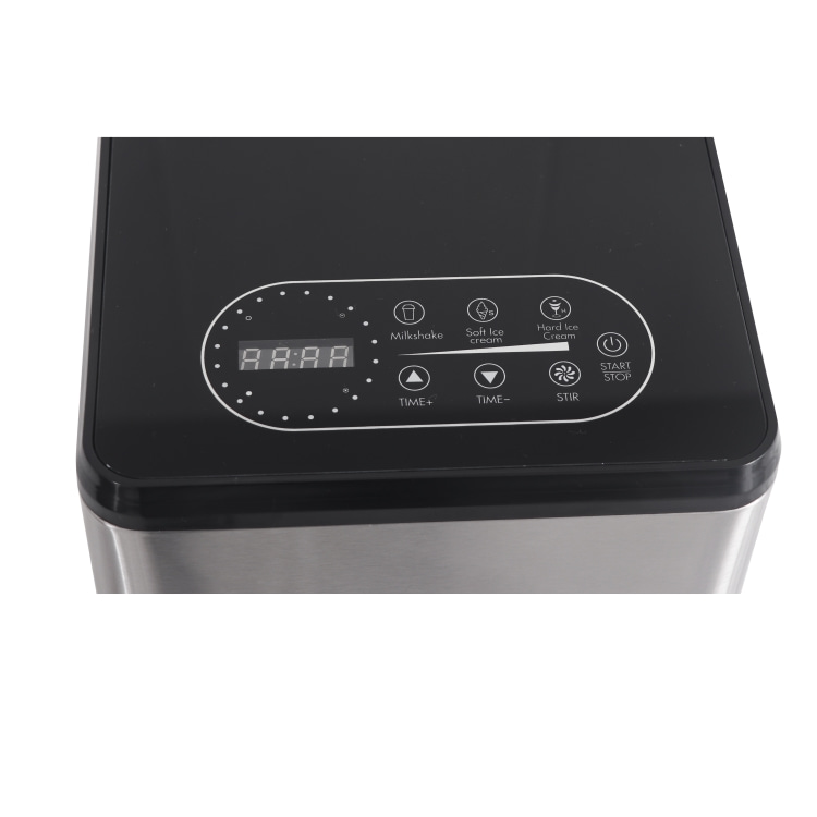 Stainless Steel ICM-15S Commercial Soft Portable Ice Cream Machine with LED Touch Display and Electric Power Source