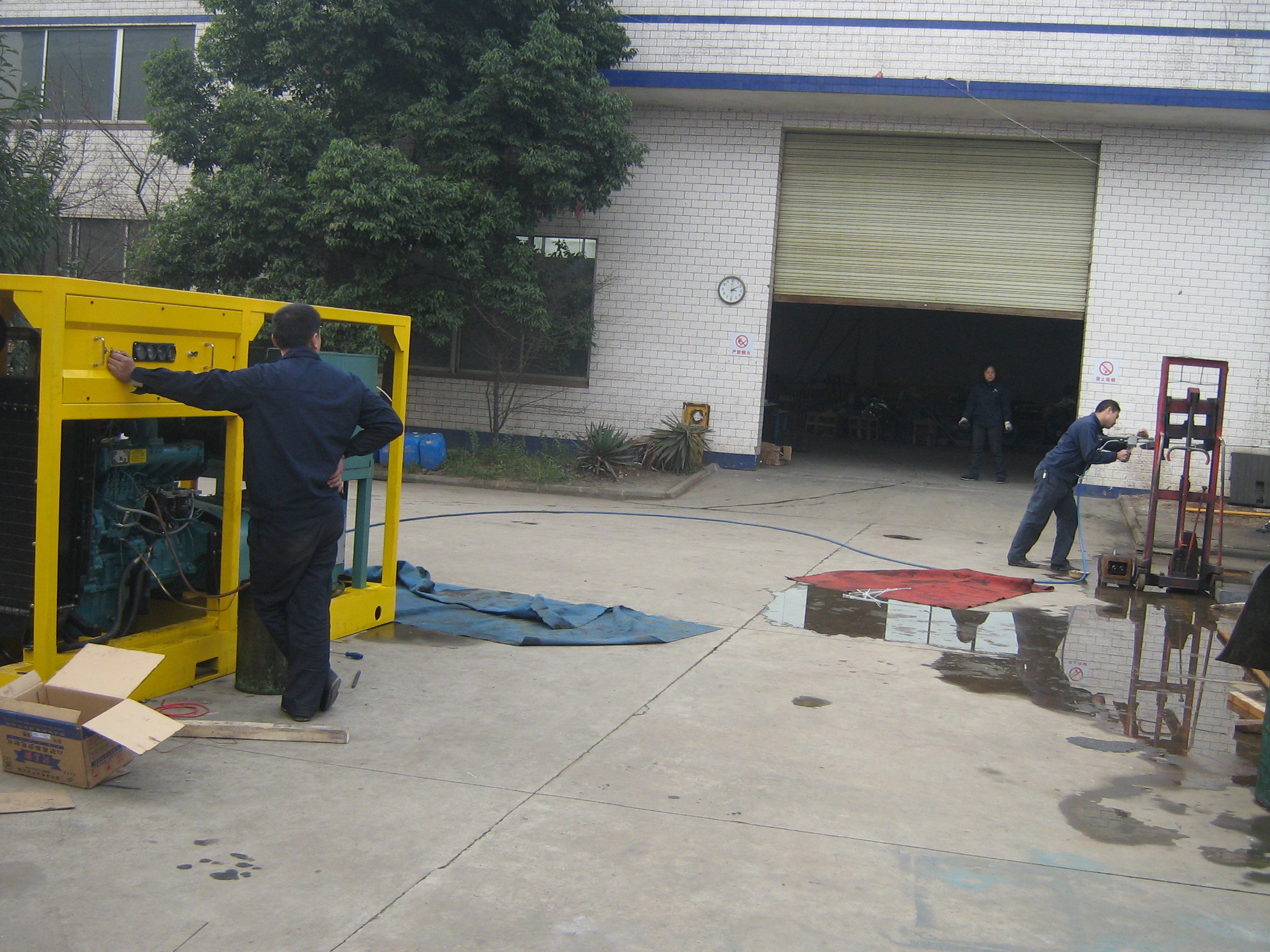 55kw ATEX Zone 2 Engine High Pressure Hydro Test Pump With DNV Lifting Frame