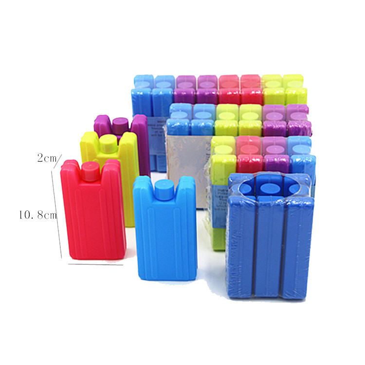 colorful rigid HDPE food grade colorized plastic ice packs widely use keep cold gel bottle cooler for kids lunch box