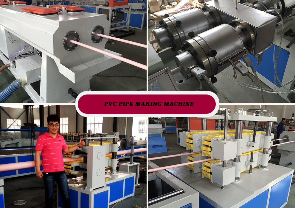 Professional PVC Pipe Making Machine For Construction Industry With ABB Inverter