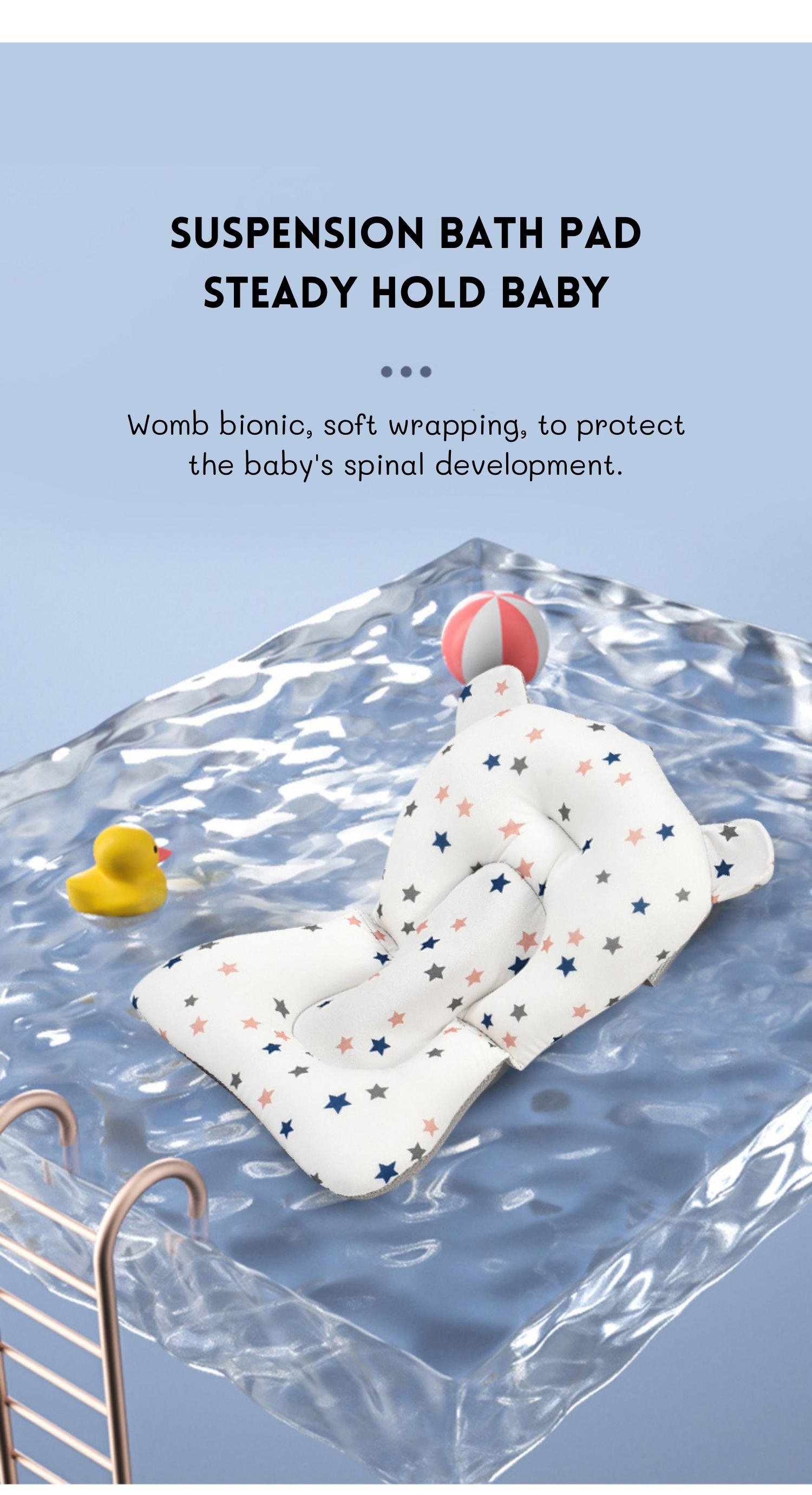 Anti Mold Newborn Baby Bathtub Set Collapsible Bath Tubs 60.5*43*20.5cm