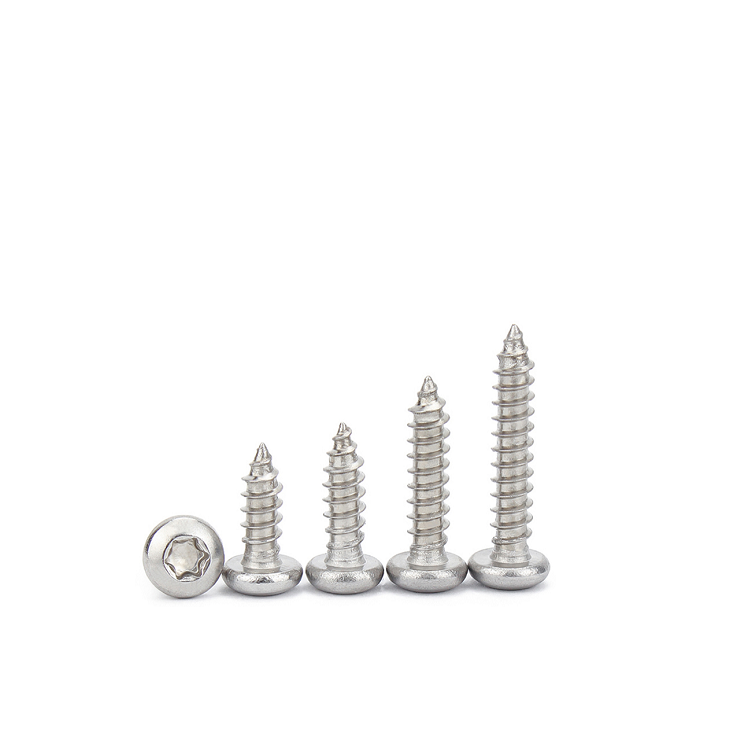 Passivated Stainless Steel Torx Wood Screw cross pan head flat head torx tapping screw