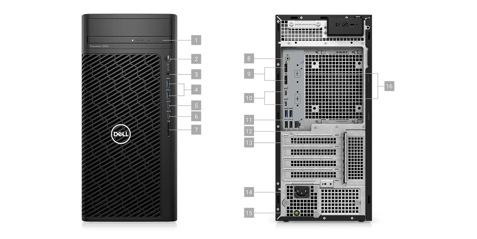 3.0GHz up to 4.6GHz Processor Dell PowerEdge Precision T3660 Multifunction Workstation