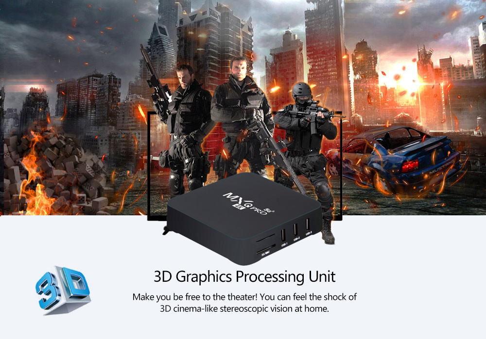 MXQ Pro Android 7.1 smart TV Box 2GB RAM 16GB ROM Amlogic S905W Chip 2.4G 5G WiFi 4K Google Youtube Media Player MXQ Set