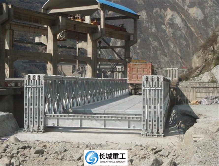 High Tensile Bailey Bridge Panel Steel / Timber Deck Quaickly Installed