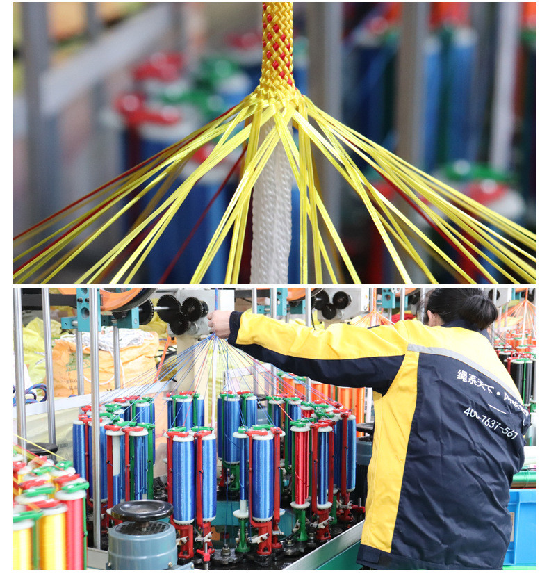 2000lbs Nylon Climbing Rope Cord High Strength Nylon Static Rope Cord Lightweight Cord