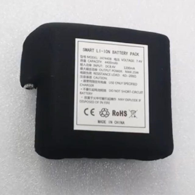 Black Cloth Wrapped Battery 7.4V 4400mAh 5200mAh 6400mAh 7000mAh Batteries For Heated Vest