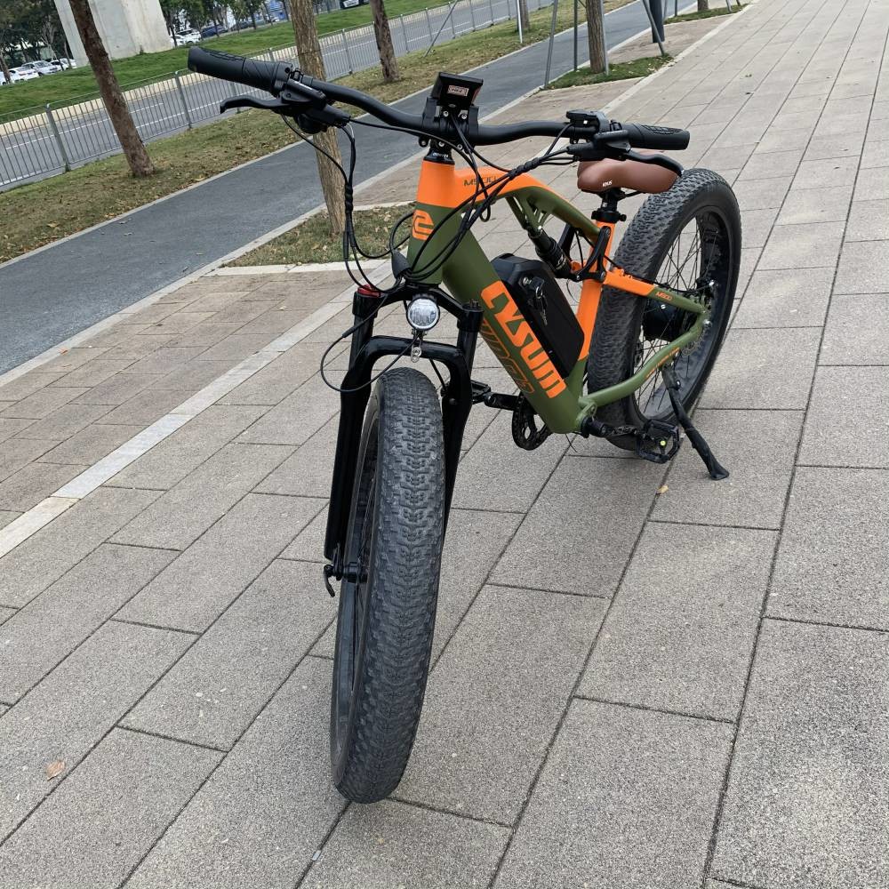 Full Suspension Fat Tire E Bike Electric Bicycle For Seniors 1000w 48v 17Ah