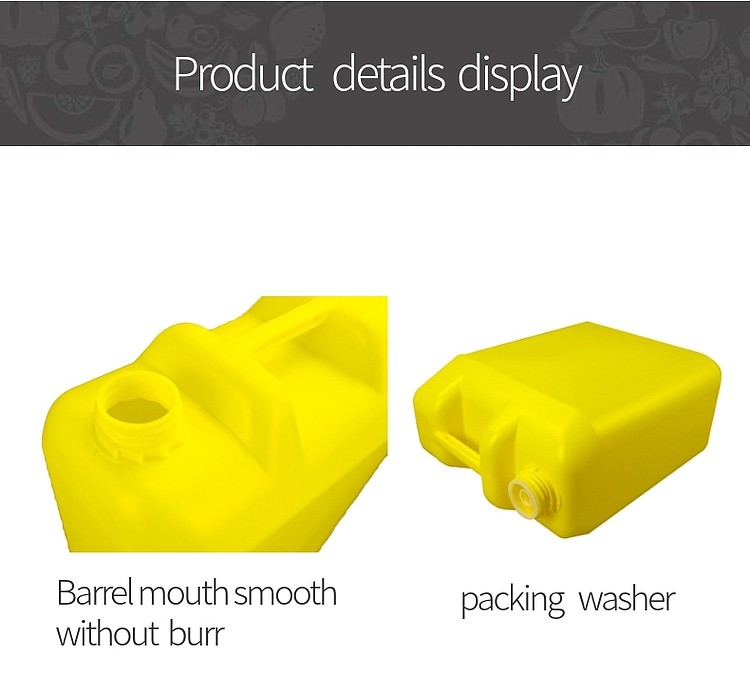 41mm 20l HDPE Plastic Jerry Can With Tamper Evident Lids