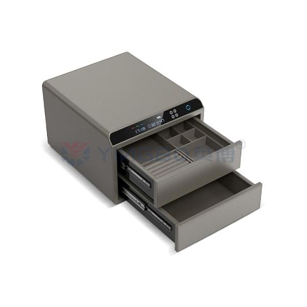 Fingerprint Recognition Steel Luxury Secure Jewelry Box Auto Open Jewelry