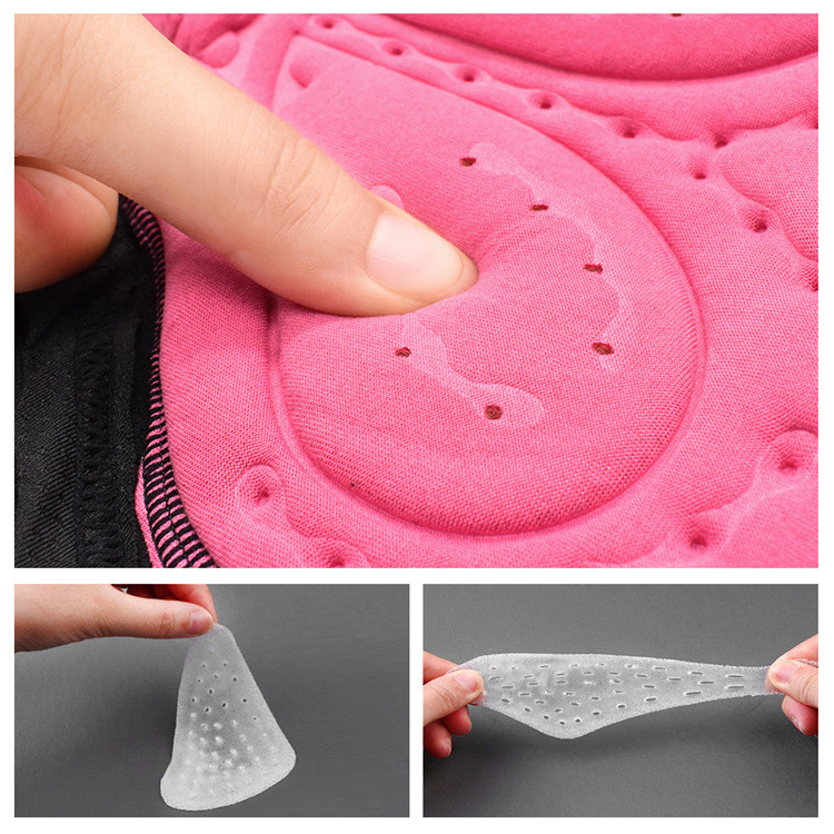 Women's Outdoor Bicycle Biker Underwear Slim Elastic Breathable Shockproof 3D Silicone Cushion Underwear