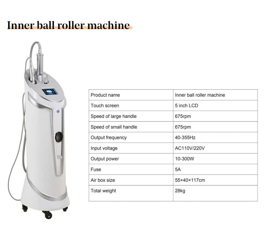 2 Handles Inner Ball Roller Machine Medical Facial Skin Tightening Machine 110V / 220V