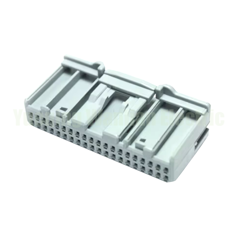 40 Pin 1379671-2 auto wiring harness unsealed plug cable housing connector gray TE Con connectivity