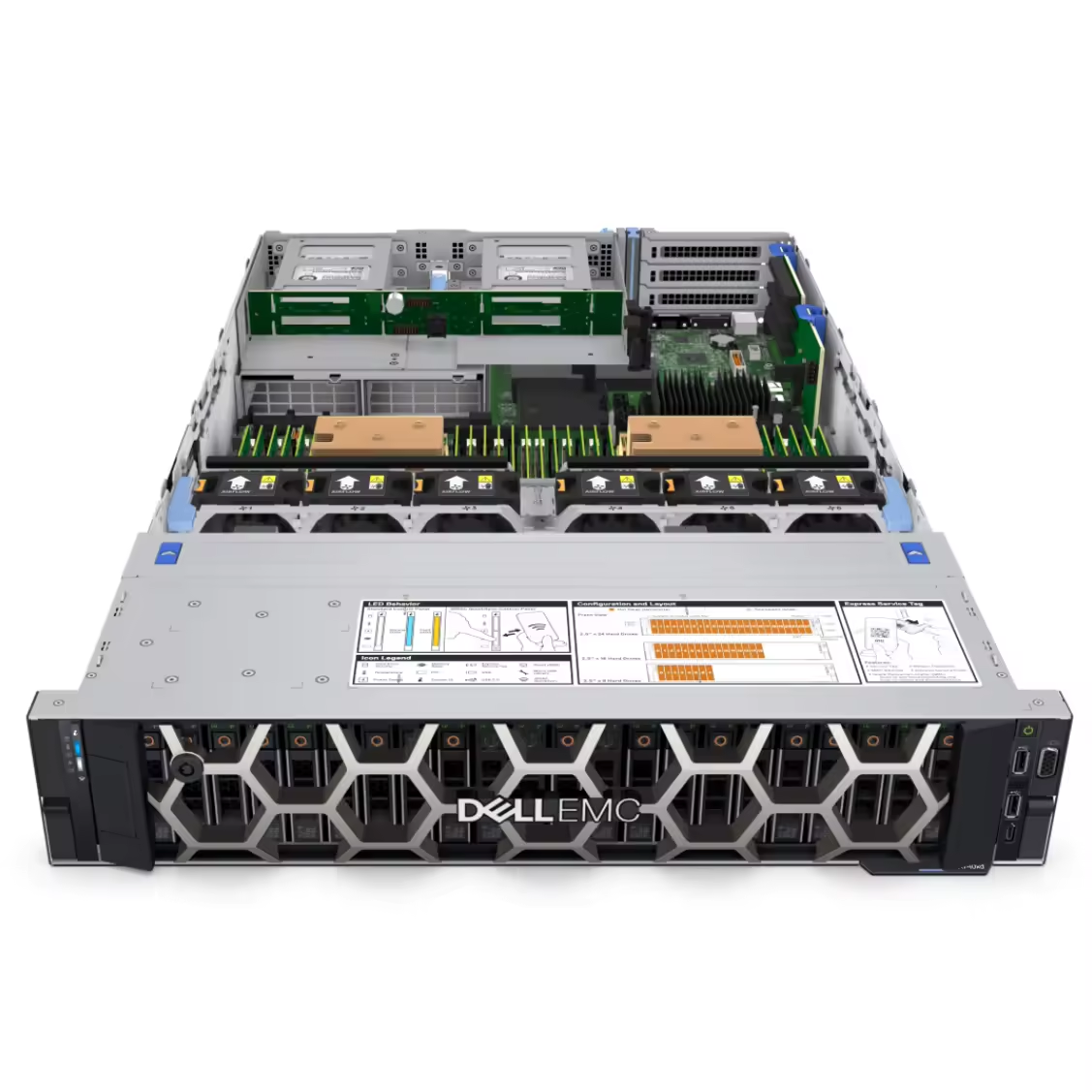 Original R740 Rack Network Server Computer Nas Server Storage Server for Data Storage