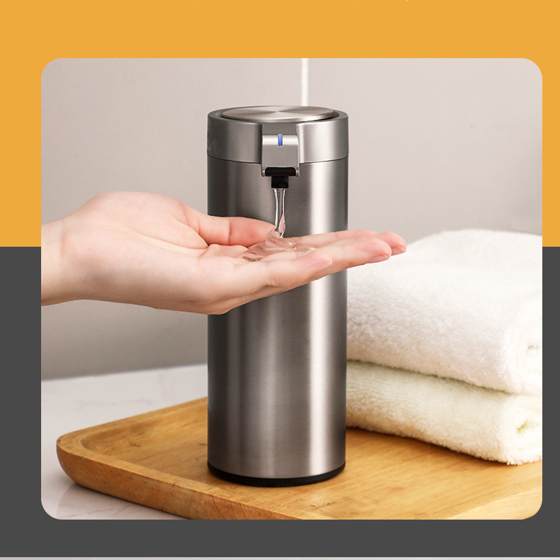 OEM Color Stainless Steel Touchless Hand Sanitizer Dispenser Waterproof FCC