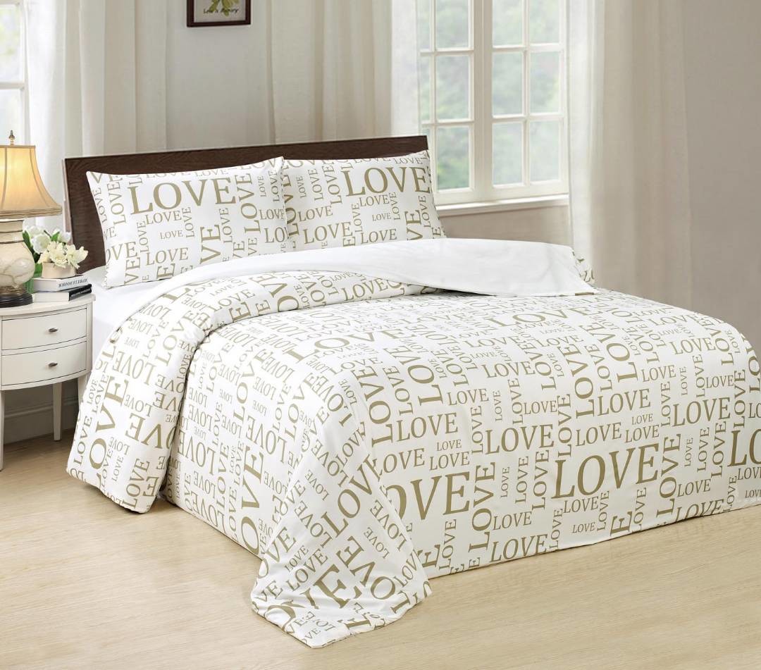 Household Comfortable 4 Piece Bedding Set With Imported Natural Fabric