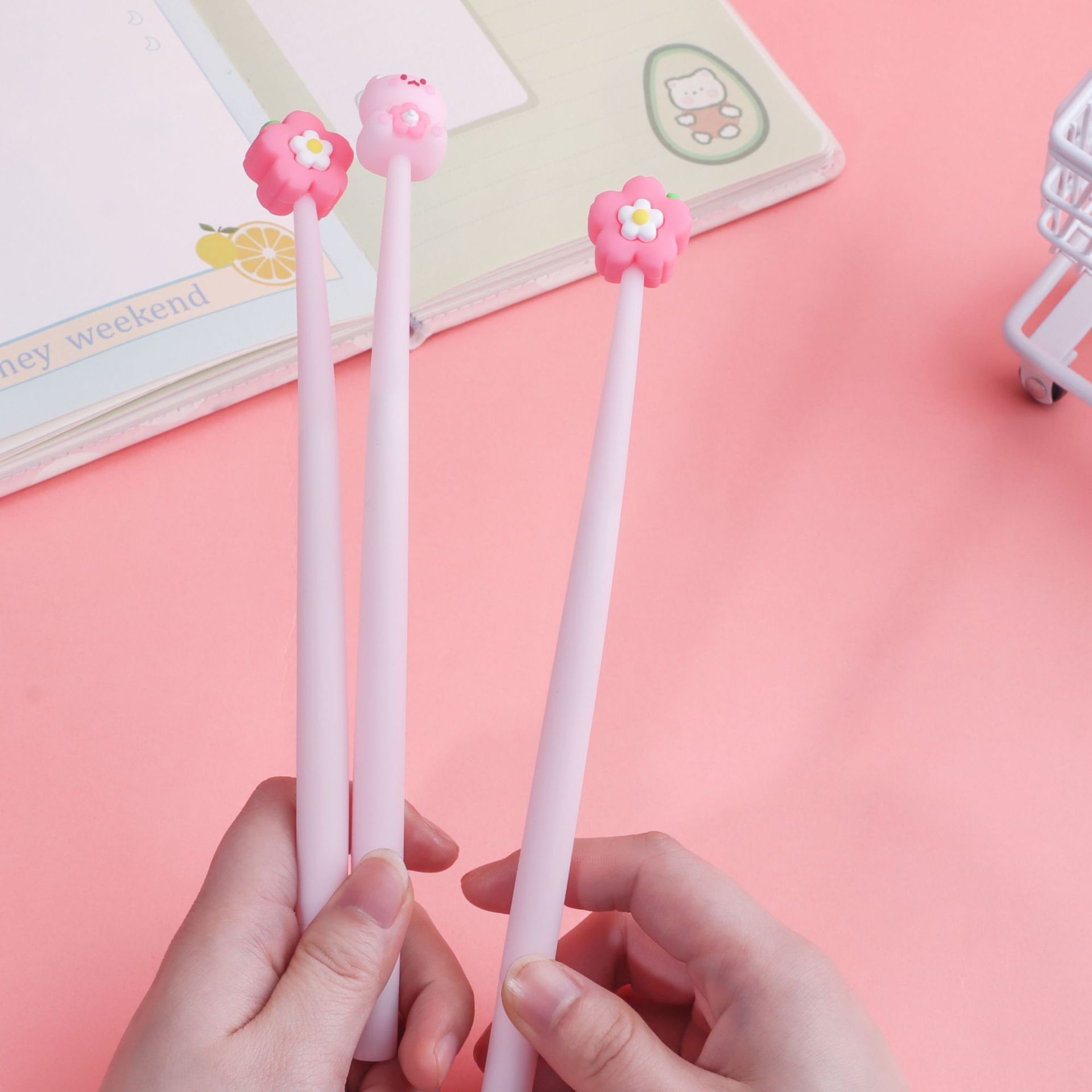 Squishy Pens For Kids,Cartoon Cute Fun Pens,Black Gel Ink Pens For Kids Party Favors Classroom Prizes School Office Home Supplies