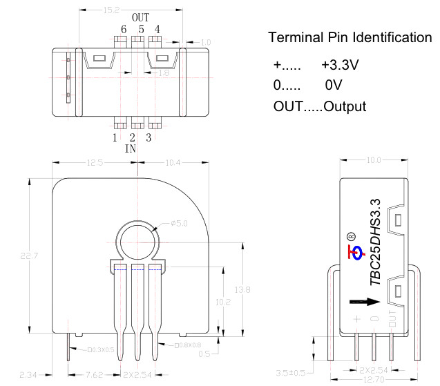 Hall Current Transducer Closed Loop Hall Effect Current Sensor AC DC