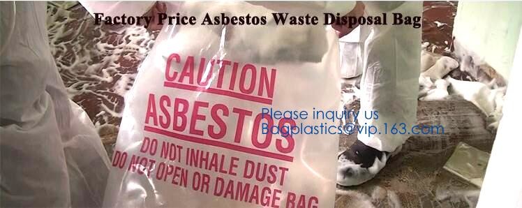 Heavy Duty Construction Plastic Asbestos Bag Waste Bag,Heavy Duty Disposal Polythene bags For Asbestos Removal BAGEASE