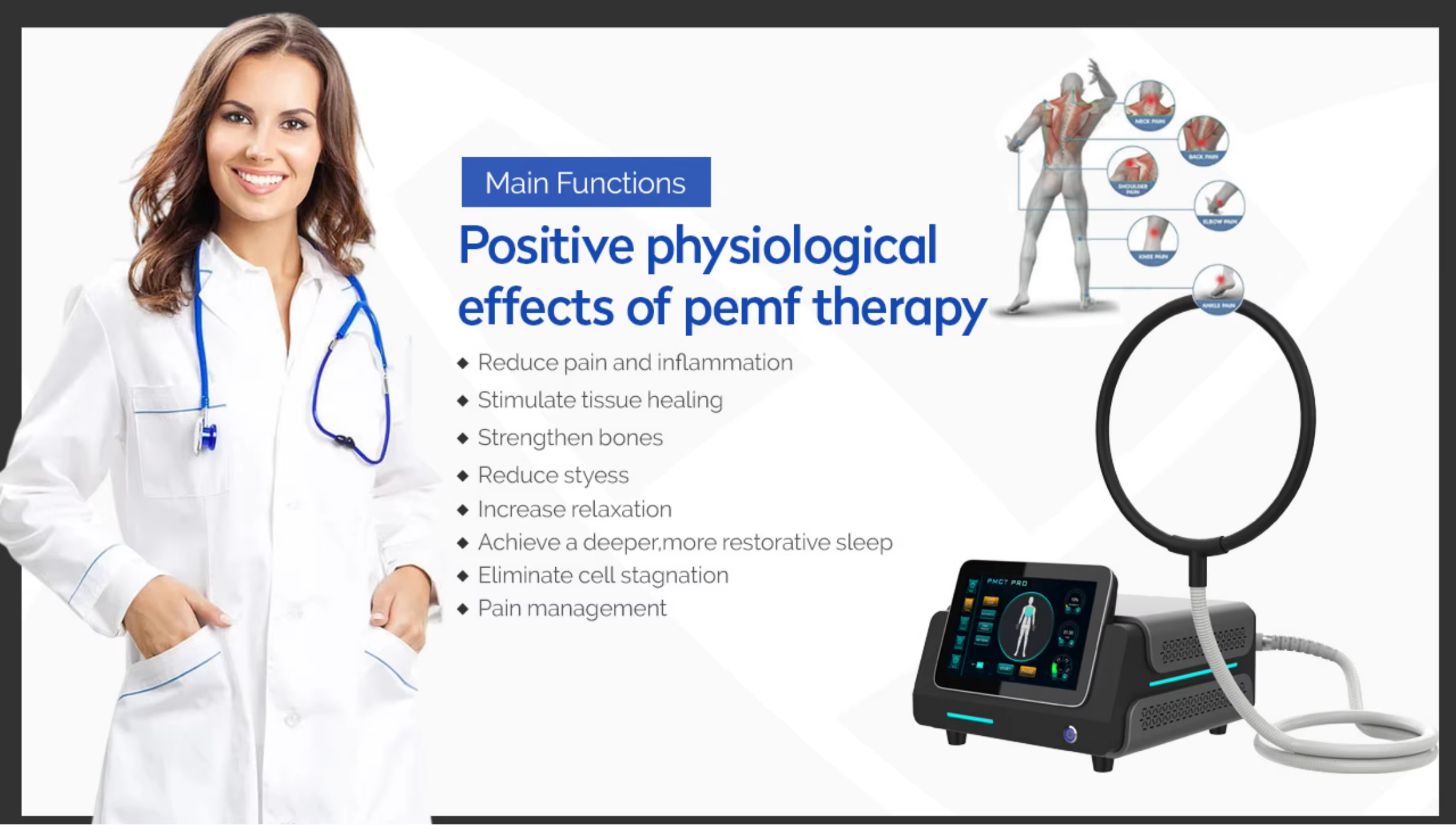 Portable Magnetic Therapy LOOP High Intensity Physio Magnetic Machine