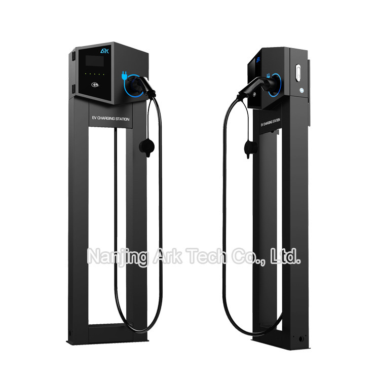 RFID WiFi Connection Wall Mounted EV Charger Point , 400V 3 Phase Car Charging Point