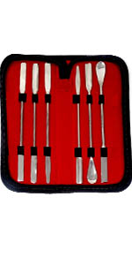 stainless steel Lab spatulas mixing stirring transfering lab scoop spoon spatula