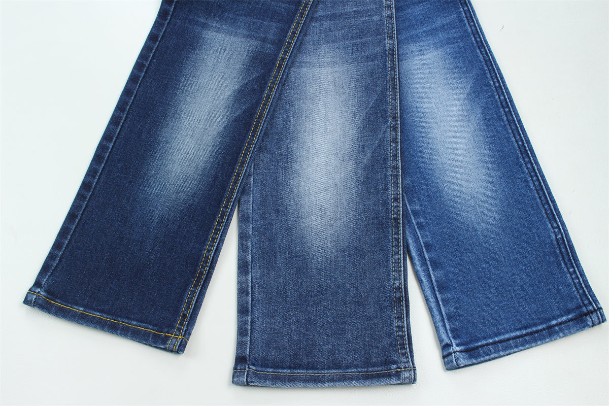Dual Core Cotton Polyester Spandex Denim Jeans Fabric