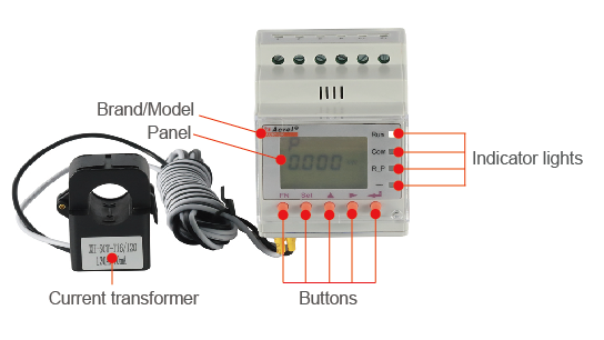 ACR10R-D16TE AC 80A Programmable Power Meter With RS485