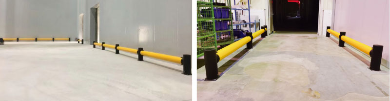 Flexible Pedestrian Barrier  Anti-Collision Guardrails Warehouse Safety Barrier Traffic Guardrails