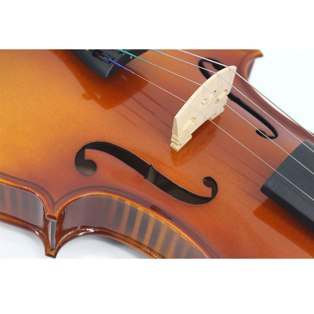Professional golden yellow natural flame maple handmade violin VA-303 caterina middle grade Handmade violin