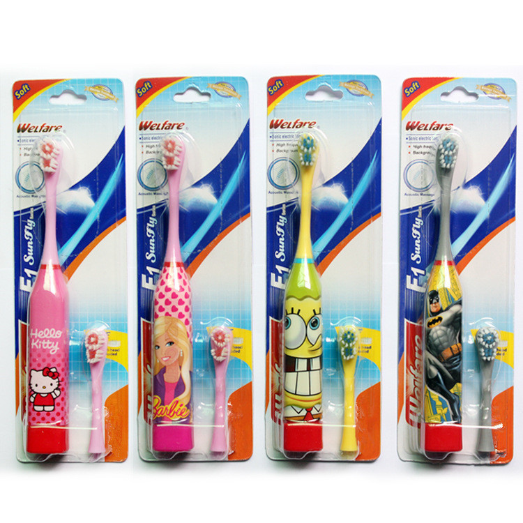 Food grade ABS Kid Electric Toothbrush with Blister Card