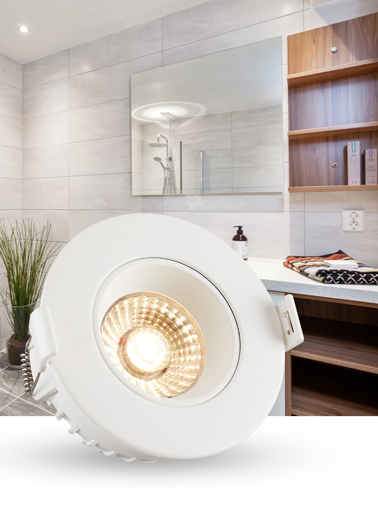 Diameter 92mm Fire Rated Tilt Downlights LED Multiscene For Indoor Use