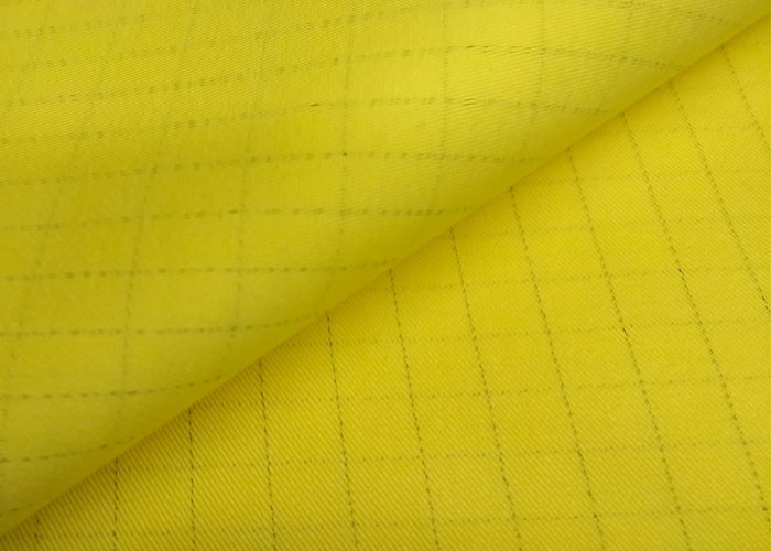 Polyester Cotton Woven Dark Anti Static Fabric Gas Station Work Clothes 20*16