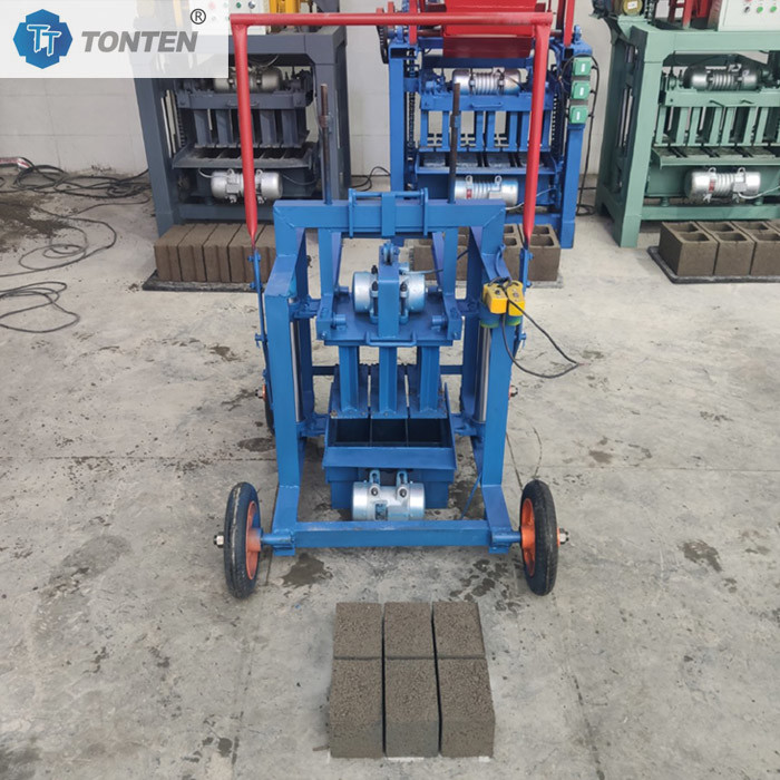 Small Portable Block Molding Machine One Mold Five Porous Bricks Making Machine