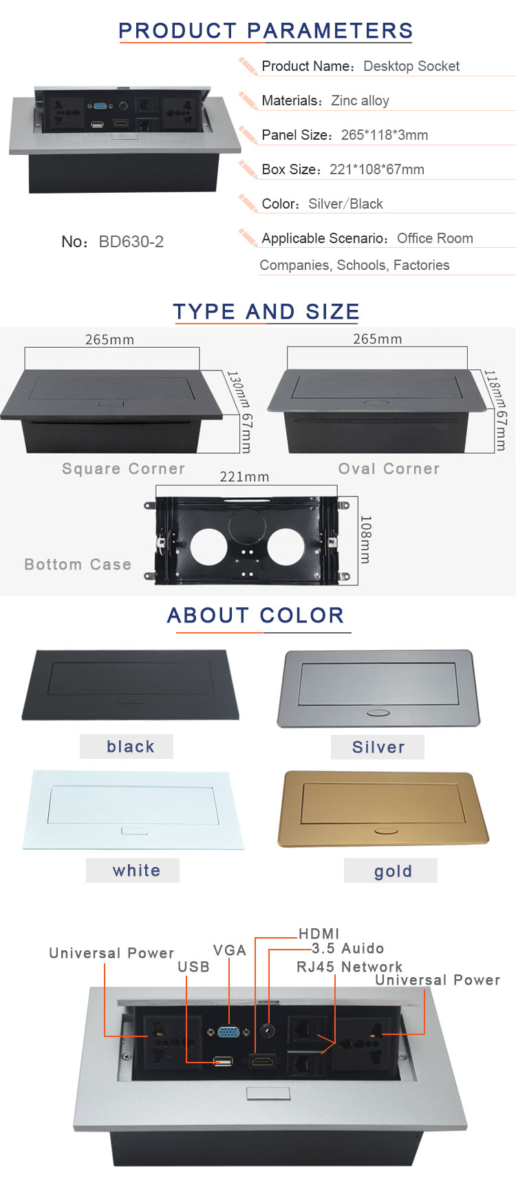 conference table no cable design connection pop up socket box