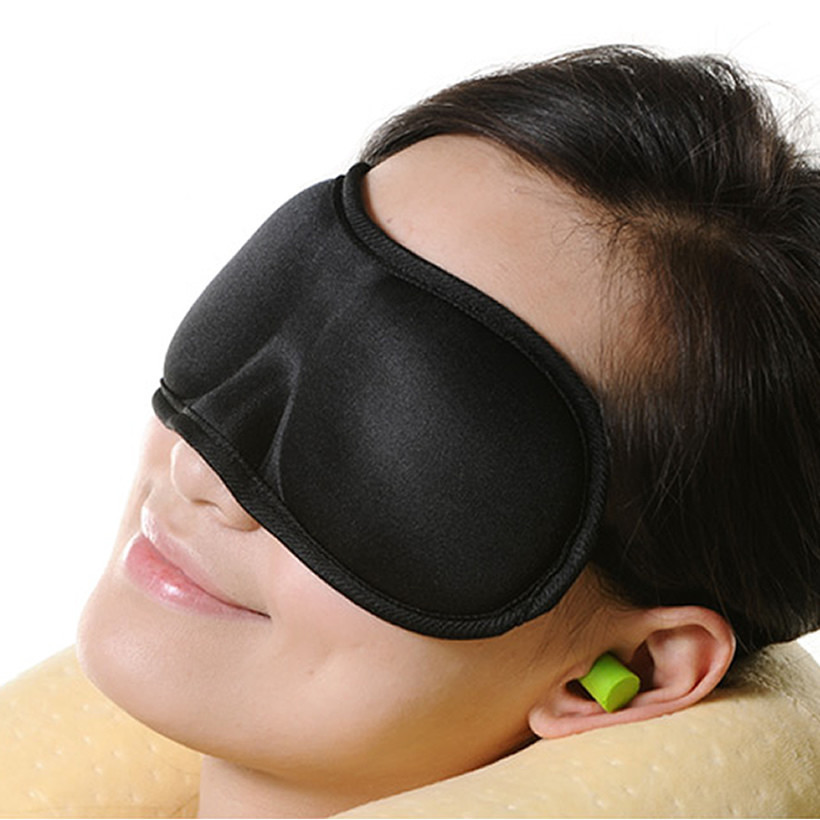 100% Blackout Sleep Mask , Soft Memory Foam Sleep Blindfold Eye Mask