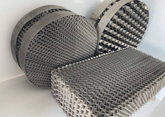 Industrial Metal Corrugated Packing High Capacity Thermal Separation Media