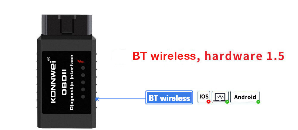 25K80 IC KONNWEI ELM327 Car Diagnostic Scanner ROHS