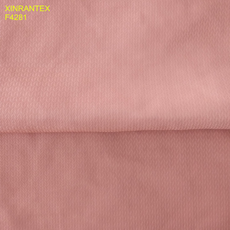 F4221 100%polyester imitation memory fabric 75DX75D wr pu coating for jacket