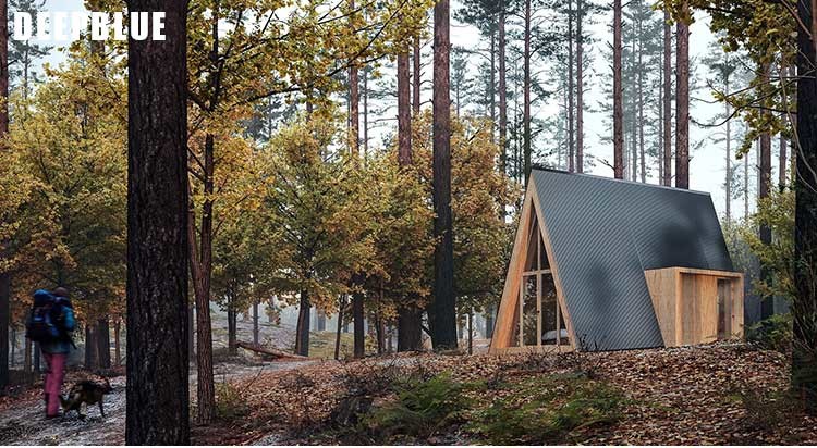 Space A Frame Prefab Hotel Unit Light Steel Tiny Building Portable Kit Homes