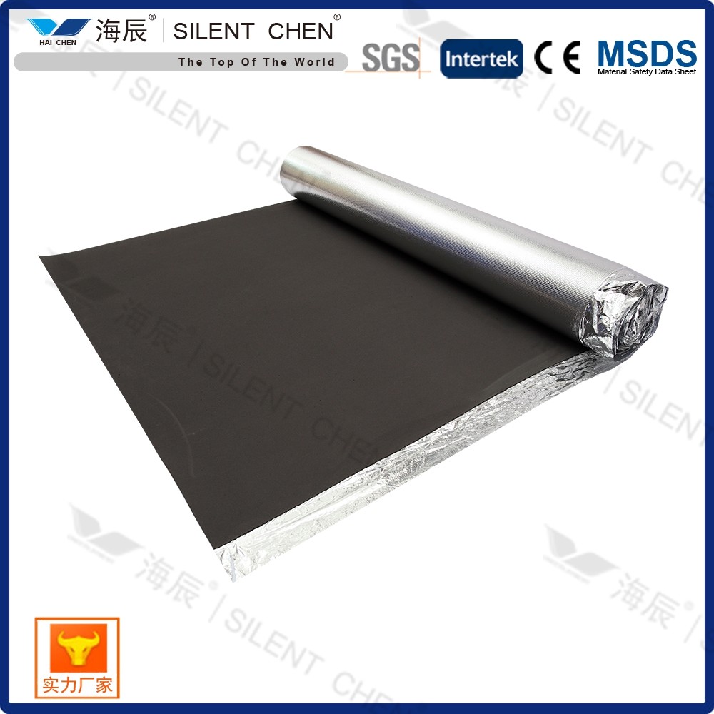 Sound Proof EVA Acoustic Floor Underlayment With Aluminum Foil For Floating Flooring