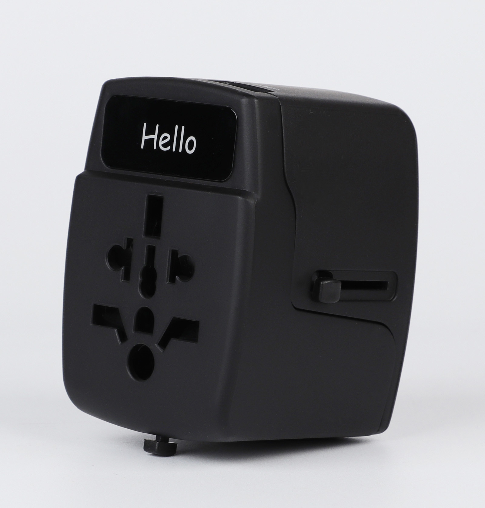 RoHS Certificate Worldwide Travel Adaptor With Twin Usb Charger