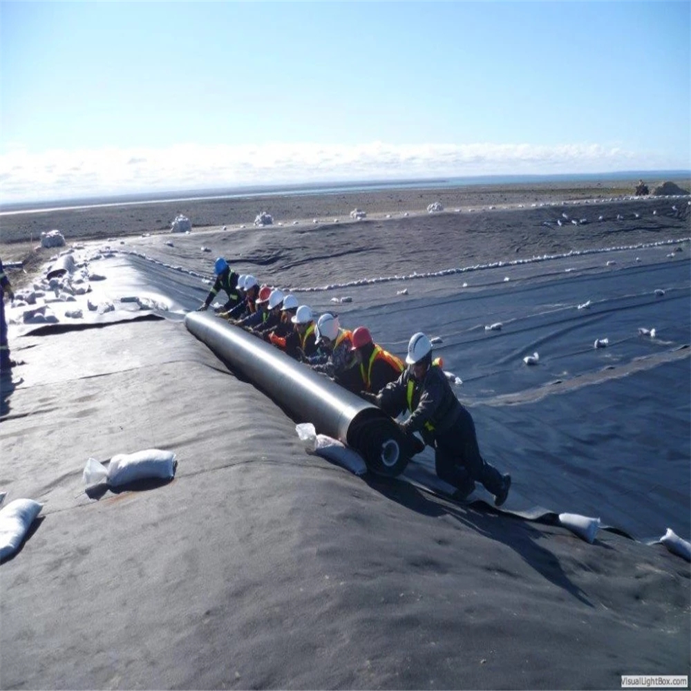 0.5mm and 0.75mm HDPE Geomembranes for Environmental Protection Length 50m-100m/Roll