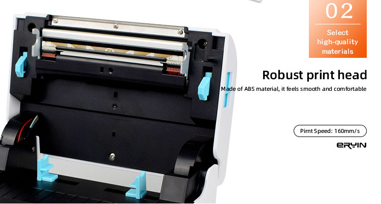 Desktop Thermal Label Printer with 160mm/s Black Print Speed and USB / LAN / Bluetooth