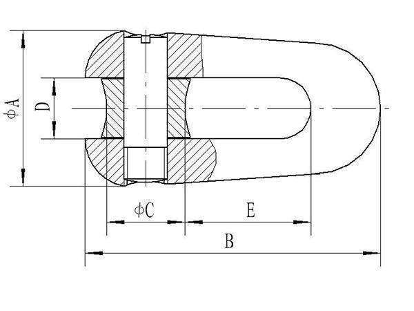 Wire Rope Swivel Connector U-Shape Bend Resistance Connector