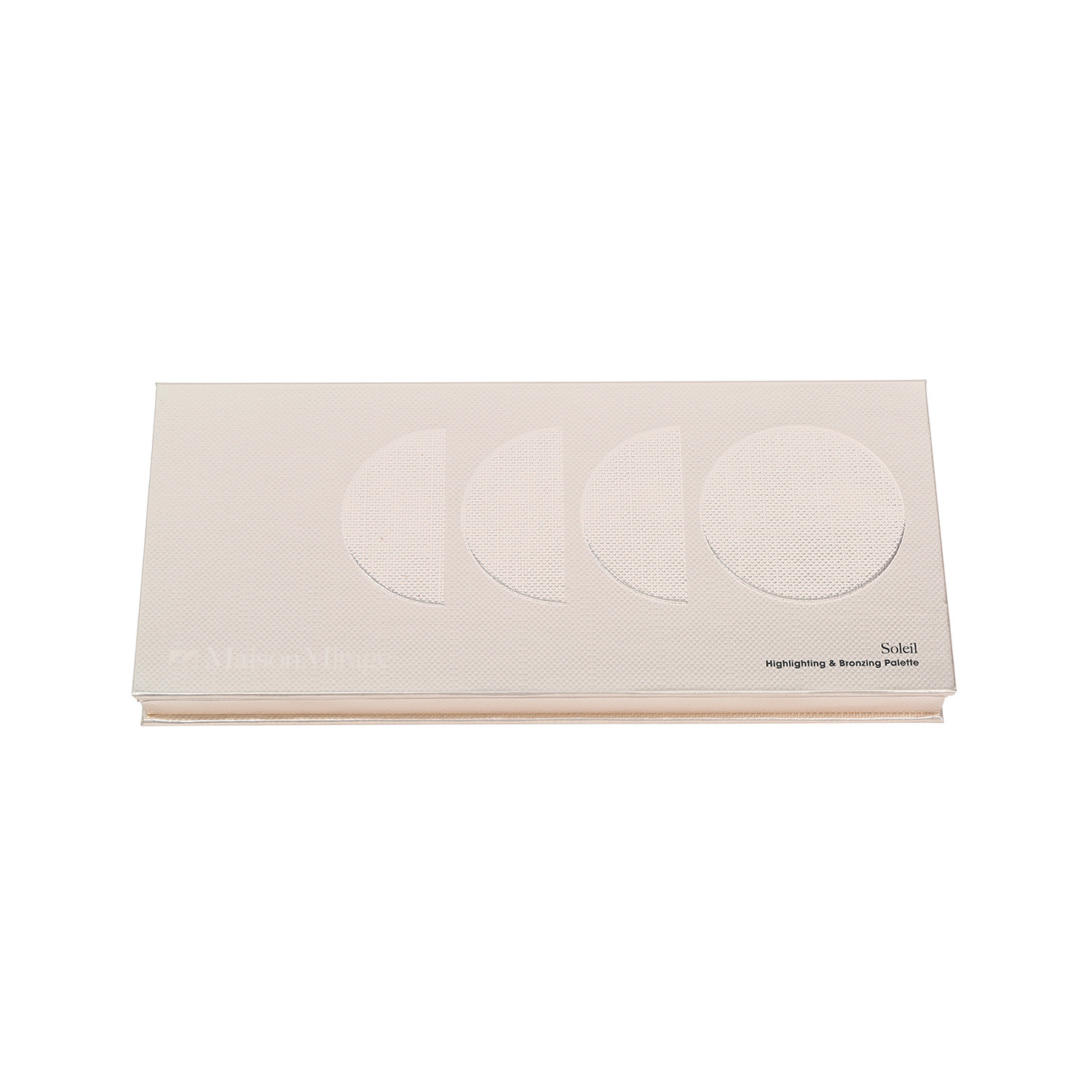 Custom Empty Blush Palette Metalized Paper Special Shaped with Protective Film