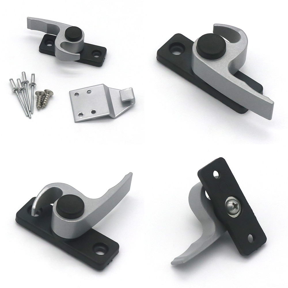 Powder Coated Sliding Window Crescent Lock 50mm Length 17mm Width 4.1mm Height
