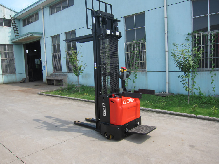 Manual Forklift Pallet Stacker , 2 Ton Hydraulic Hand Pallet Stacker DC Motor